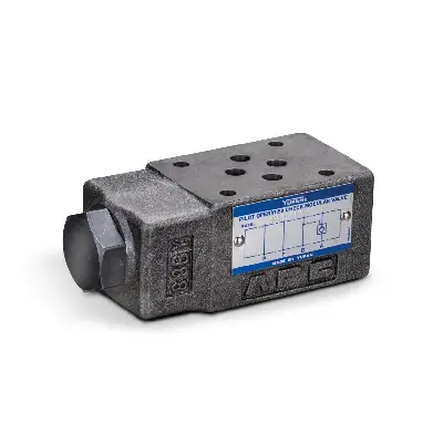 Modułowy zawór zwrotny sterowany Yuken MPA-01 – zdjęcie produktu od strony bocznej.