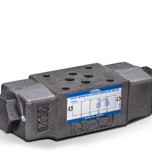 MPW-01 Zdjęcie produktu: podwójny zamek hydrauliczny Yuken MPW-01. Modułowy zawór zwrotny sterowany NG6 do obustronnej blokady siłownika.