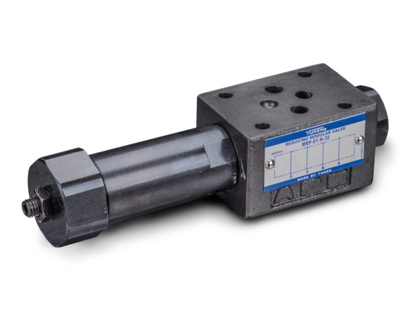 Zawór redukcyjny modularny Yuken MRP-01-H-30 - profesjonalny komponent do kontroli ciśnienia w hydraulice siłowej.