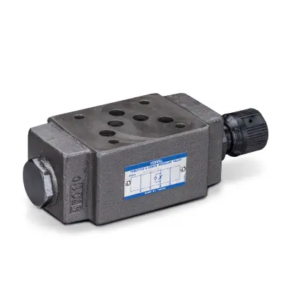 Modułowy zawór dławiący Yuken MSB-03-X-70 do płyty warstwowej CETOP 5 widok korpusu